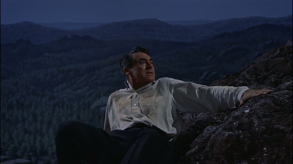 Cary Grant en Con la muerte en los talones