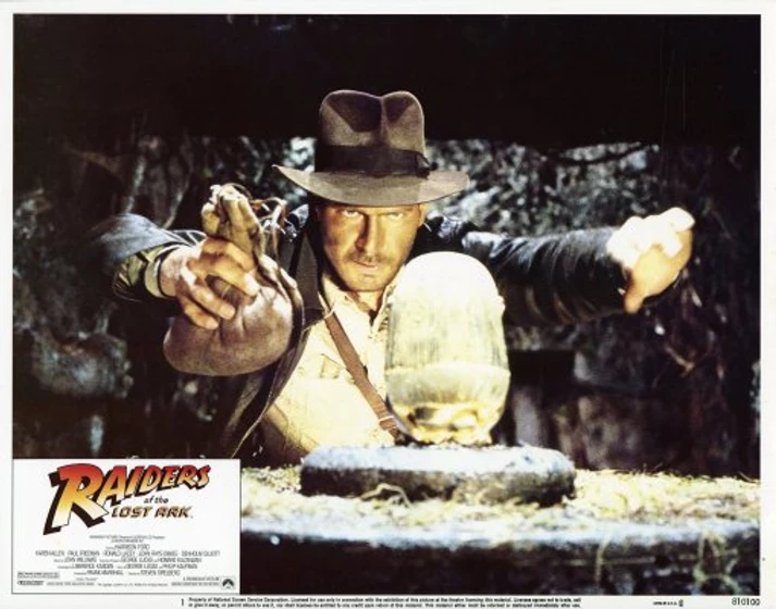 Harrison Ford en indiana-jones-en-busca-del-arca-perdida