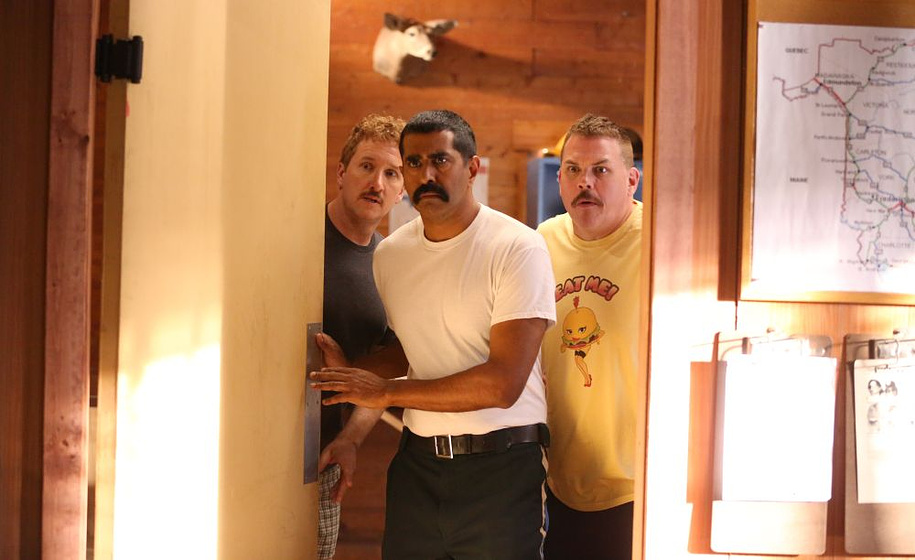 Jay Chandrasekhar, Kevin Heffernan y Paul Soter en Super Maderos 2