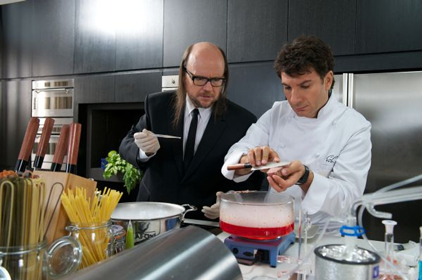 Santiago Segura y Michaël Youn en El Chef