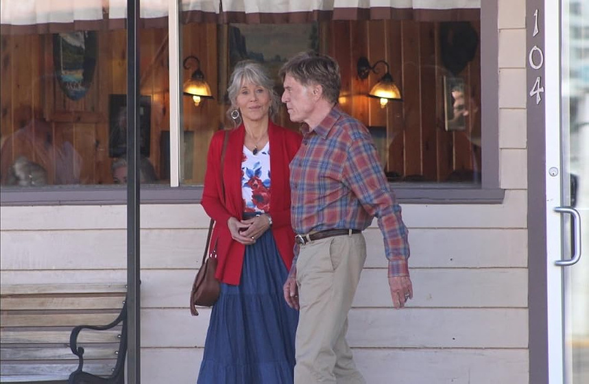 Robert Redford y Jane Fonda en nosotros-en-la-noche