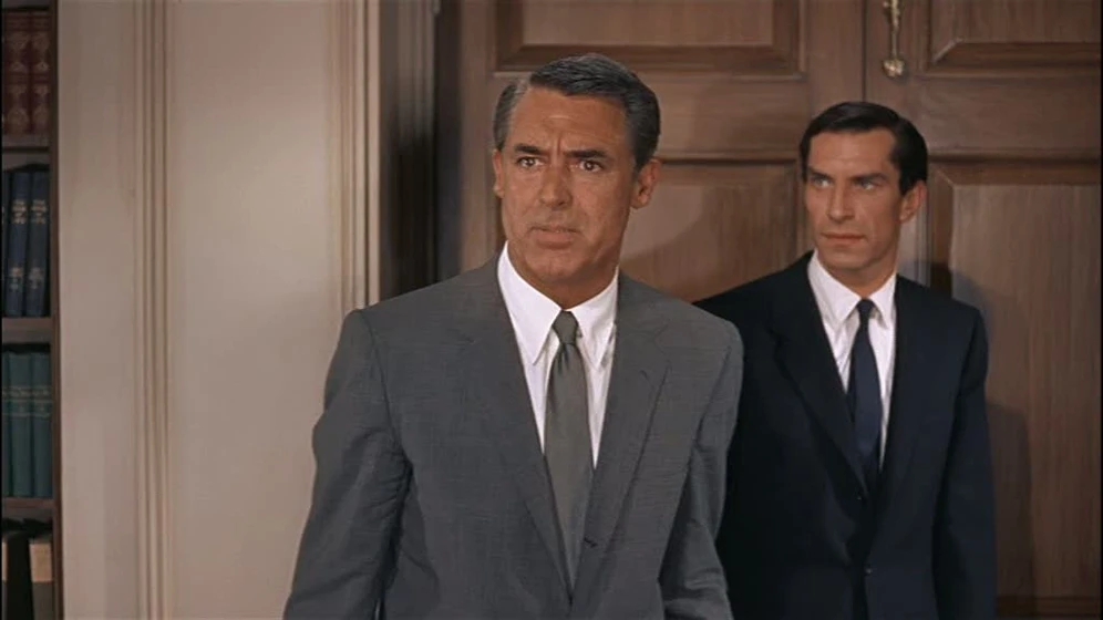 Cary Grant en Con la muerte en los talones