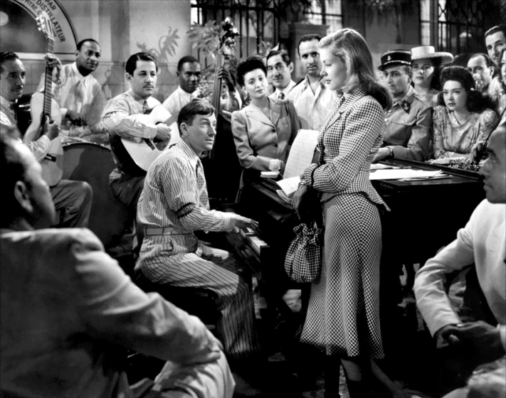 Lauren Bacall y Hoagy Carmichael en tener-y-no-tener