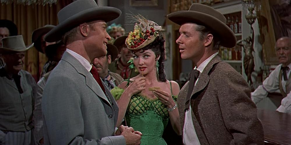 Audie Murphy, Lyle Bettger y Mari Blanchard en Honor y Venganza