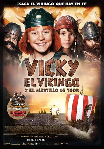 Poster de Vicky el vikingo y el martillo de Thor