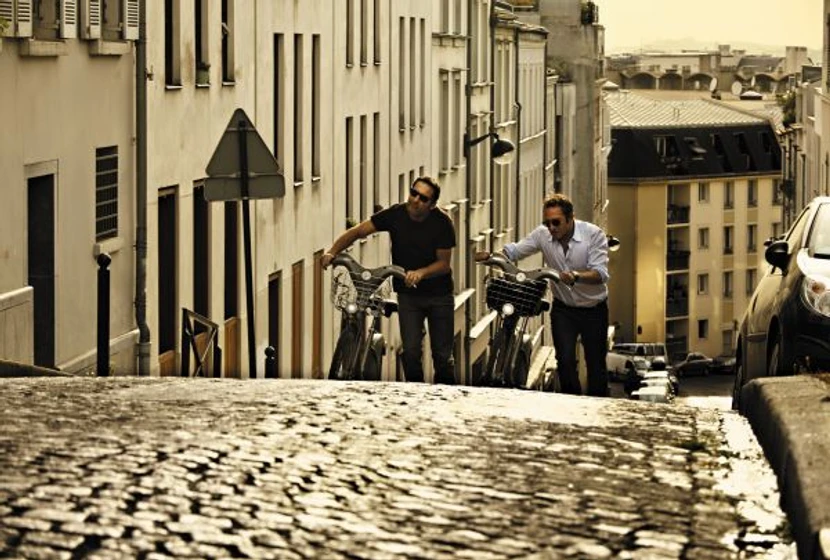 Gilles Lellouche y Jean Dujardin en los-infieles