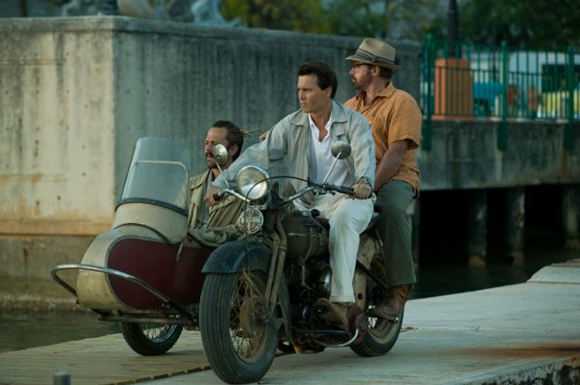 Johnny Depp, Giovanni Ribisi y Michael Rispoli en Los Diarios del Ron