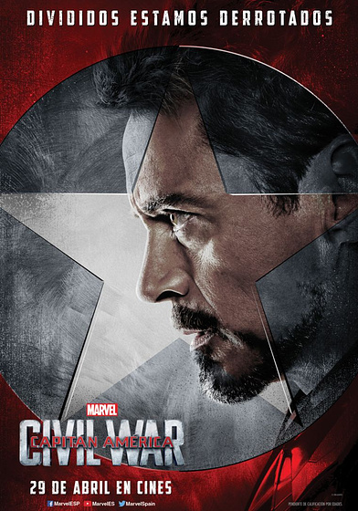 Imagen de Capitán América. Civil war (Cartel personajes español)