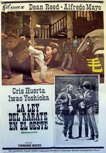 Poster de La Ley del kárate en el Oeste