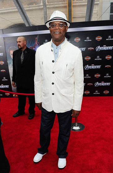 Samuel L. Jackson en Los Vengadores (Premiere en Los Angeles. Abril 2012)