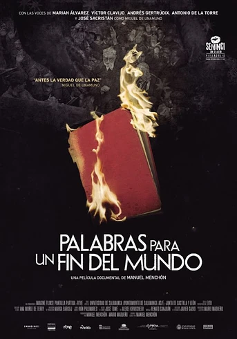 Poster de Palabras para un Fin del mundo