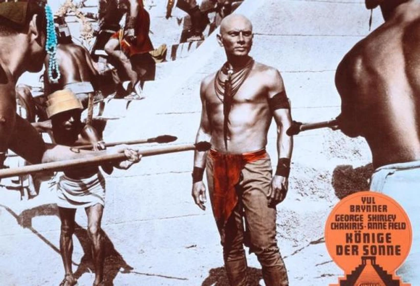 Yul Brynner en Los Reyes del Sol (Fotograma alemán)