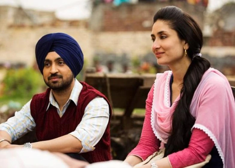 Kareena Kapoor y Diljit Dosanjh en udta-punjab