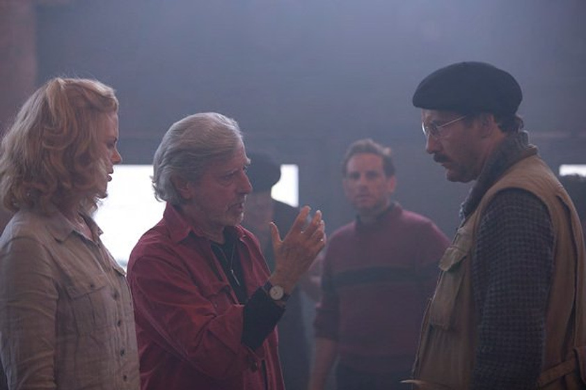 Clive Owen, Nicole Kidman y Philip Kaufman en Hemingway & Gellhorn (Durante el rodaje)