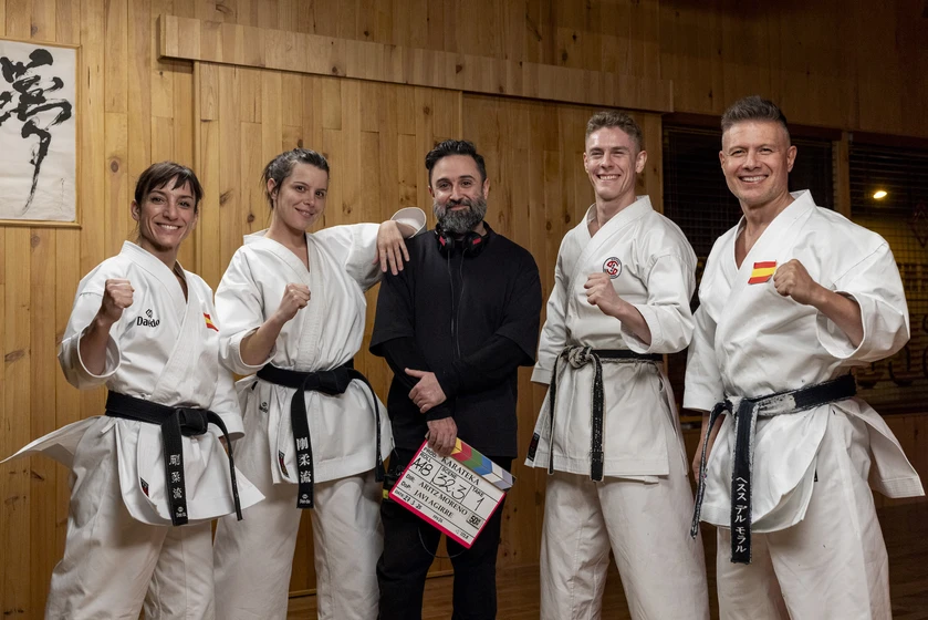 Patrick Criado, Andrea Ros y Aritz Moreno en Karateka (Presentación)