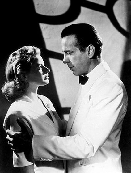 Ingrid Bergman y Humphrey Bogart en Casablanca