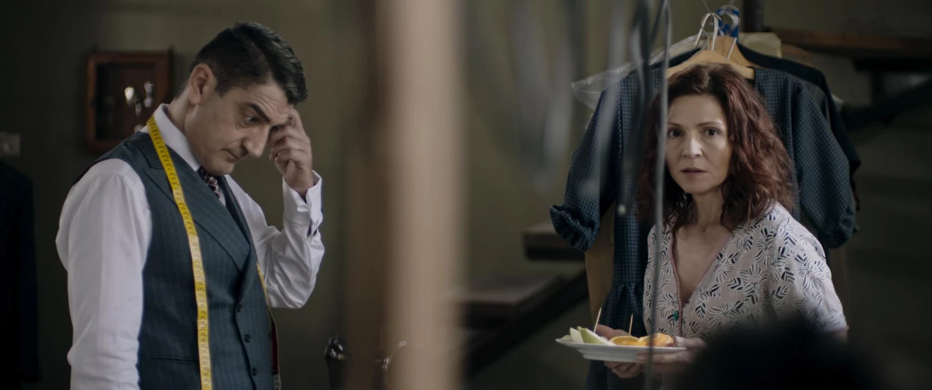 Tamila Koulieva-Karantinaki y Dimitris Imellos en tailor-el-sastre