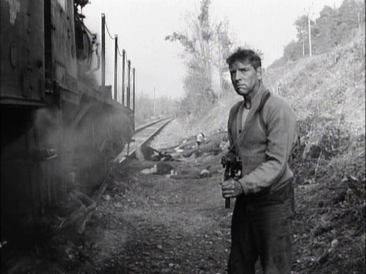 Burt Lancaster en el-tren