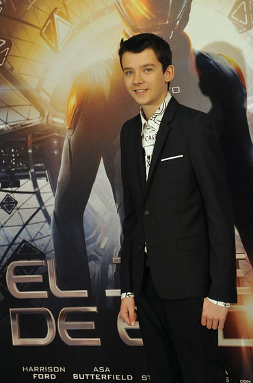 Asa Butterfield en El Juego de Ender (Photocall en Madrid. Octubre 2013)