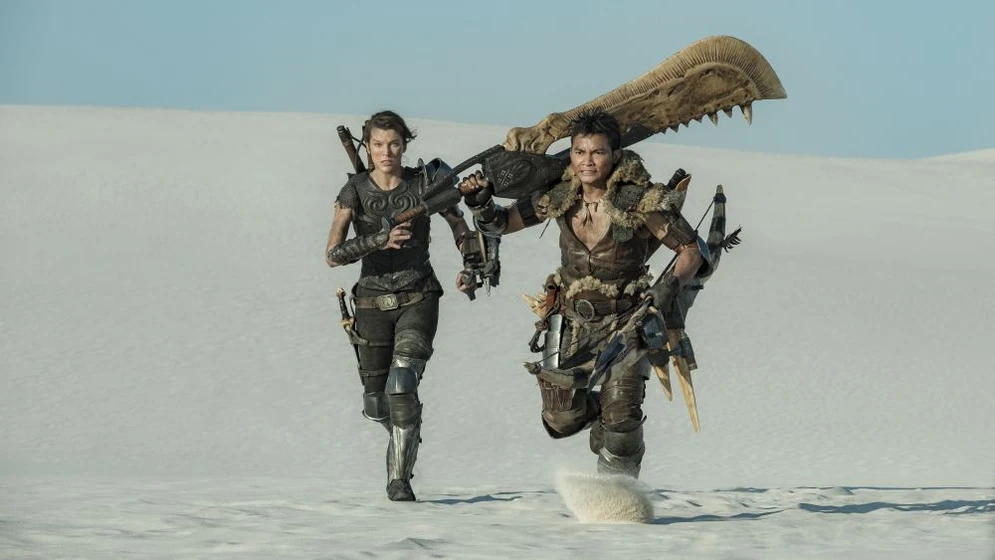 Milla Jovovich y Tony Jaa en monster-hunter