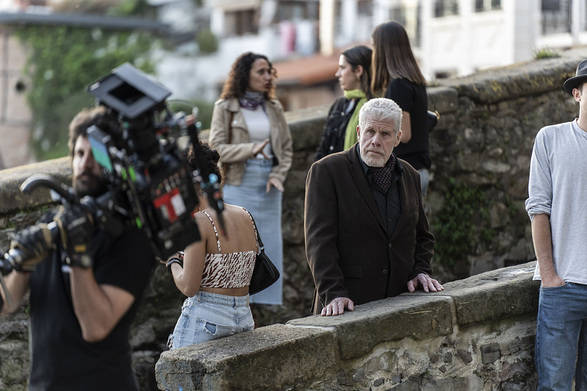 Ron Perlman en Ya no quedan Junglas adonde regresar (Rodaje)
