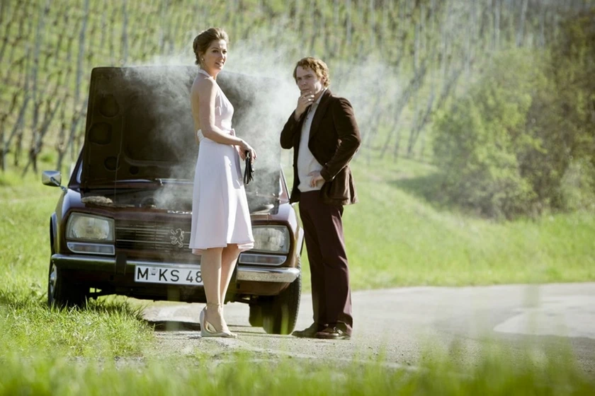 Daniel Brühl y Natalie Dormer en Rush
