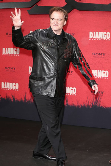 Quentin Tarantino en Django Desencadenado (Premiere en Berlin. Enero 2013)