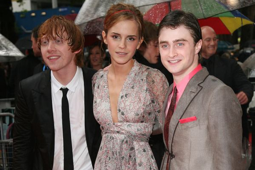 Daniel Radcliffe, Rupert Grint y Emma Watson en Harry Potter y el Misterio del Príncipe (Premiere en Londres. Julio 2009)