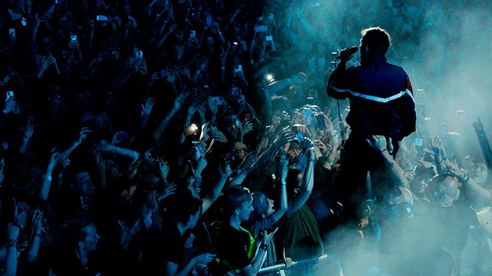 Damon Albarn en blur-live-at-wembley-stadium