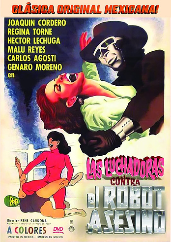 poster of content Las Luchadoras vs el robot asesino