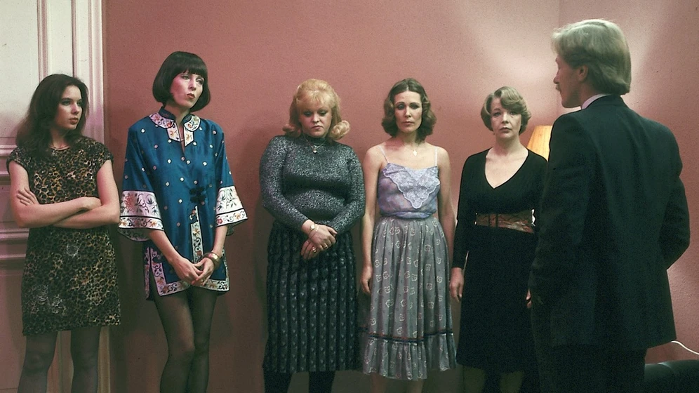 Manfred Zapatka, Imke Barnstedt, Gundula Petrovska, Gabriele Fischer y Birgit Anders en utopia-1983