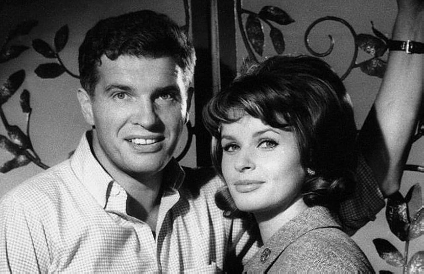 Senta Berger y Helmut Schmid en El Testamento del Dr. Mabuse