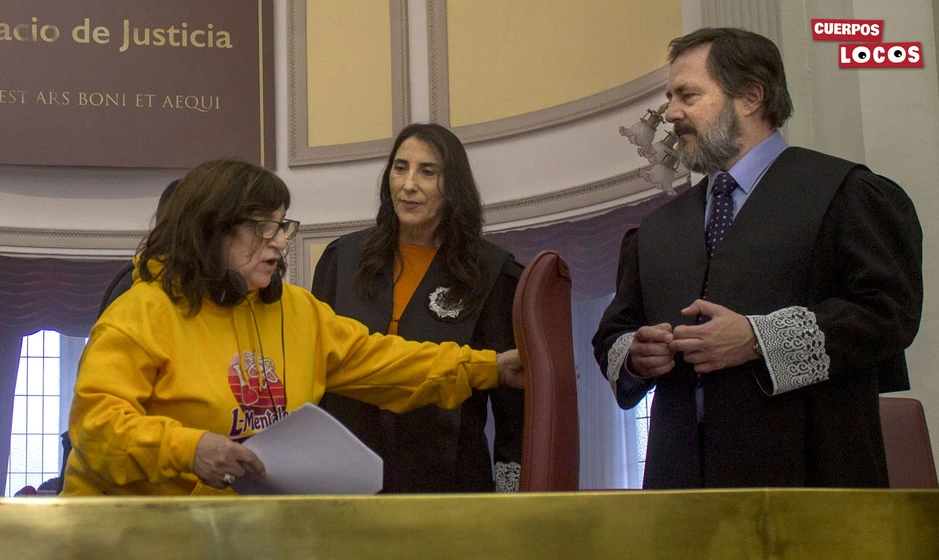 Ana Murugarren, Paz Padilla y Ricardo Castella en cuerpos-locos (Rodaje)