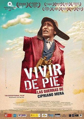 Poster de Vivir de pie. Las guerras de Cipriano Mera