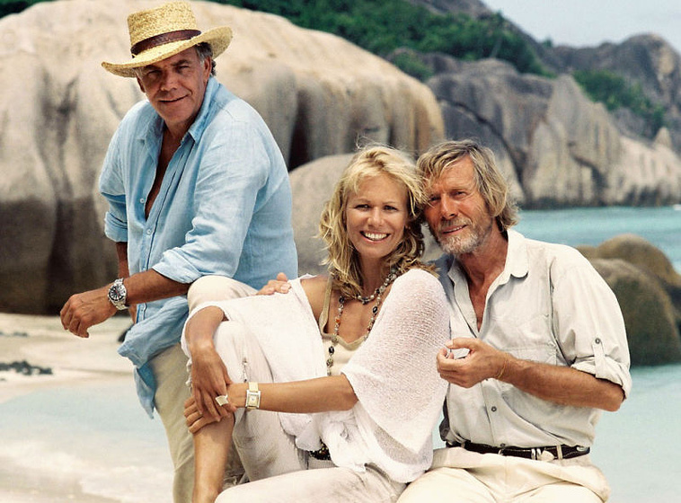 Horst Janson, Claudine Wilde y Christian Kohlund en Dream Hotel: Seychelles
