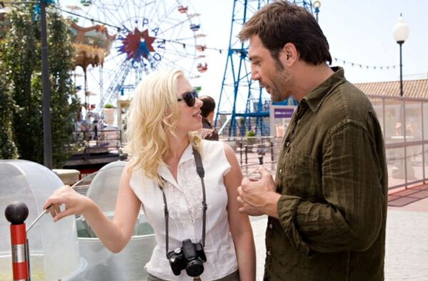 Scarlett Johansson y Javier Bardem en Vicky Cristina Barcelona