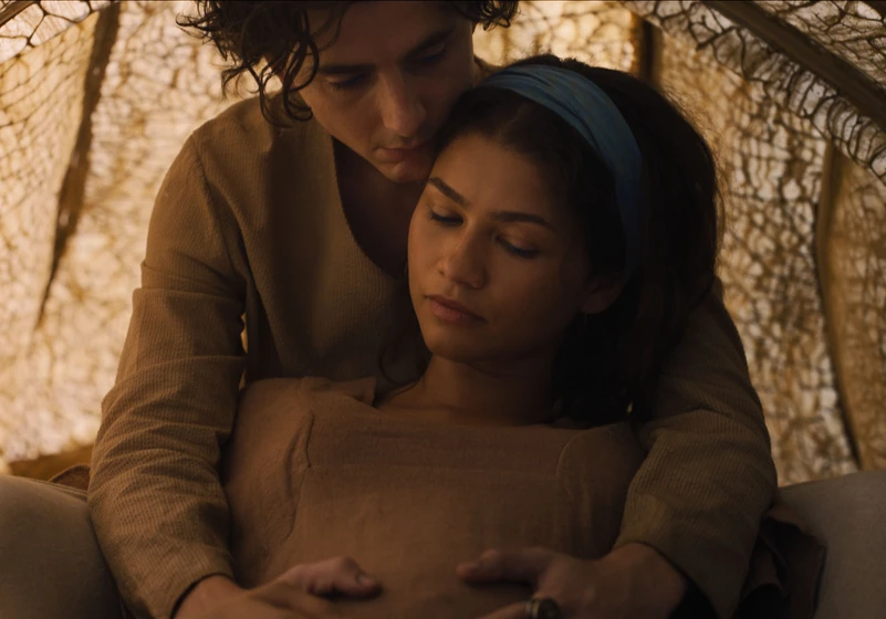 Timothée Chalamet y Zendaya en dune-parte-tres