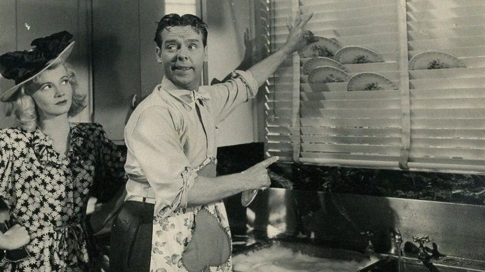 Arthur Lake y Penny Singleton en blondie-s-anniversary