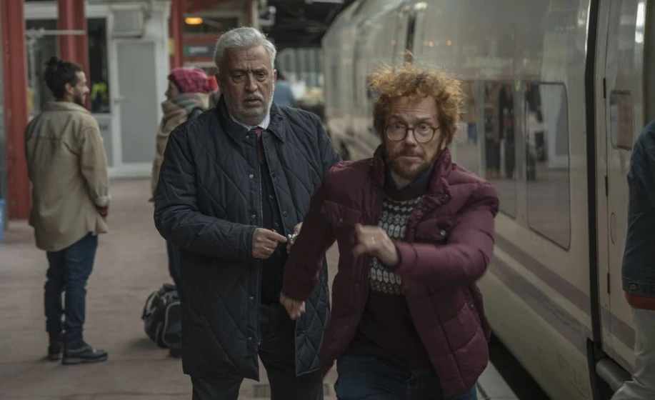 Santiago Segura y Leo Harlem en a-todo-tren-destino-asturias
