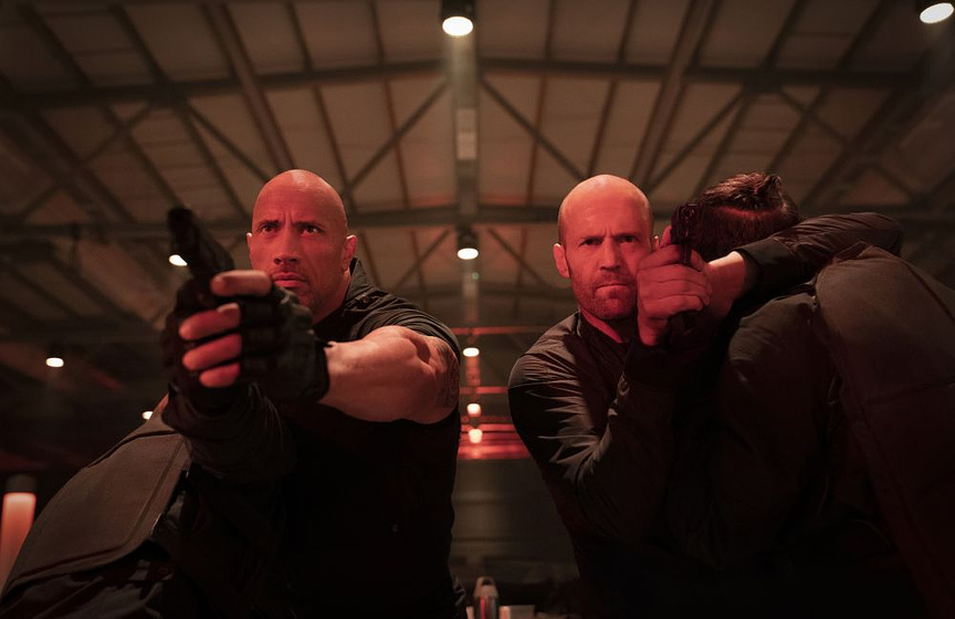 Jason Statham y Dwayne Johnson en Fast & Furious: Hobbs & Shaw