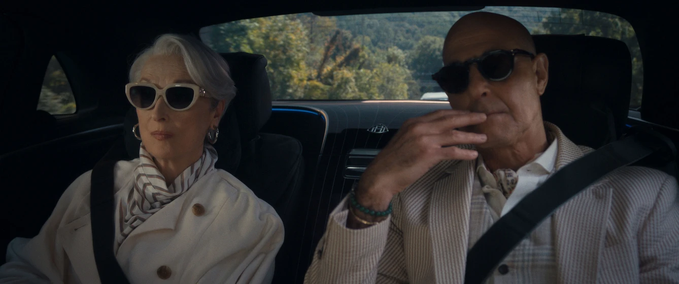 Stanley Tucci y Meryl Streep en El Diablo viste de Prada 2