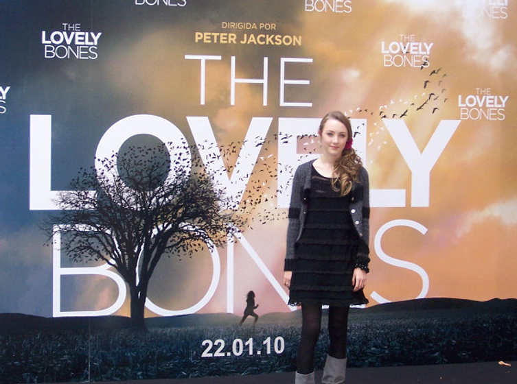 Saoirse Ronan en The Lovely Bones (Promoción en Madrid (1-12-09))