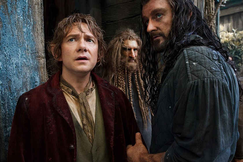 Martin Freeman, Richard Armitage y Peter Hambleton en El Hobbit: La Desolación de Smaug