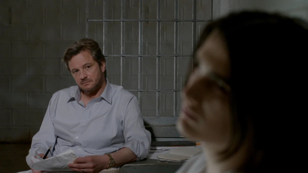 Colin Firth y James Hamrick en Condenados