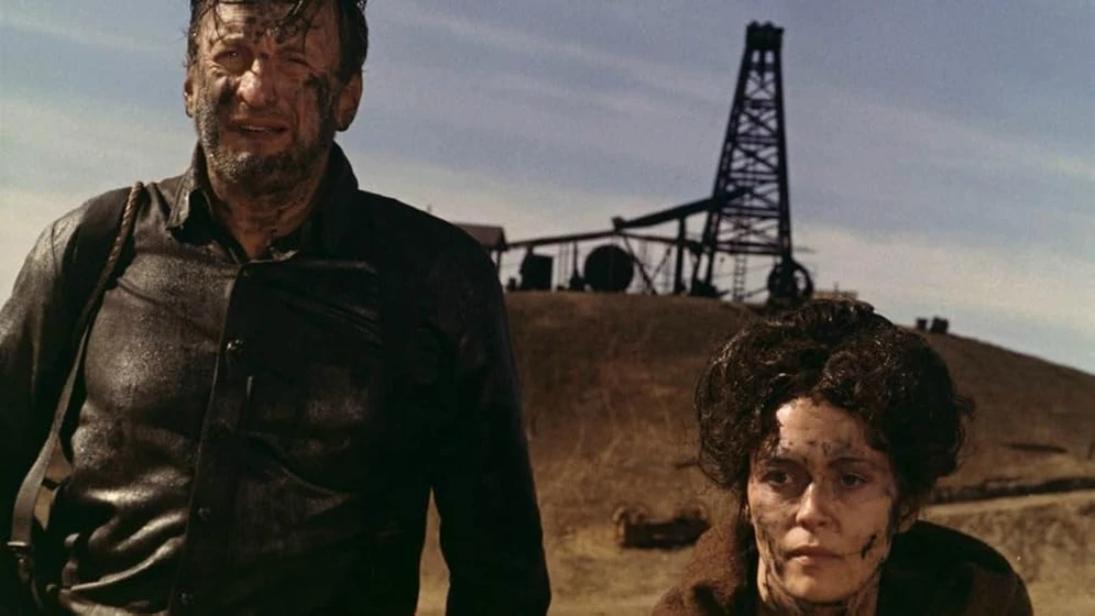 Faye Dunaway y George C. Scott en oklahoma-ano-10