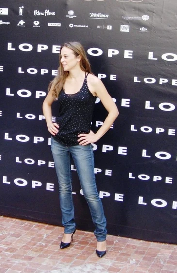 Leonor Watling en lope (Pase de prensa en Madrid. Septiembre 2010)