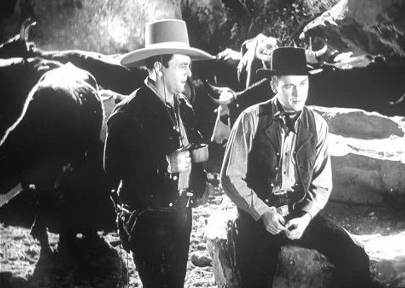 George O'Brien y Kirby Grant en contrabandistas-de-ganado