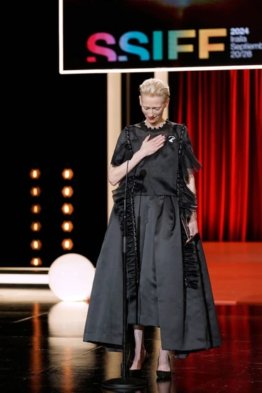 Tilda Swinton en la-habitacion-de-al-lado (Festival de San Sebastián. Septiembre 2024)
