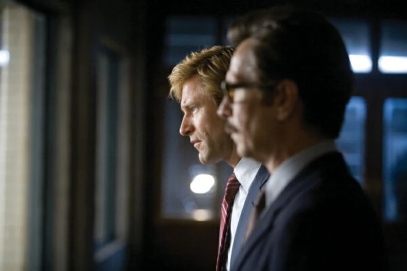 Gary Oldman y Aaron Eckhart en el-caballero-oscuro
