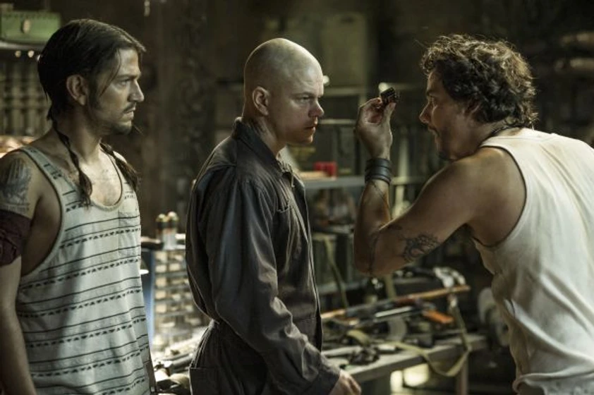 Matt Damon, Diego Luna y Wagner Moura en elysium